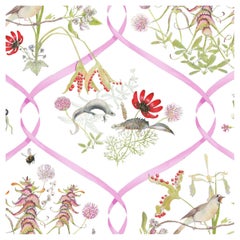 Mercia Ribbons Slate Wallpaper