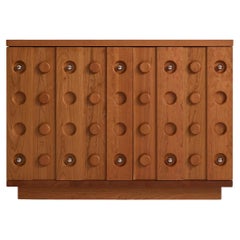Futuristisches Sideboard oder Schrank aus Kirschbaumholz von Muhly