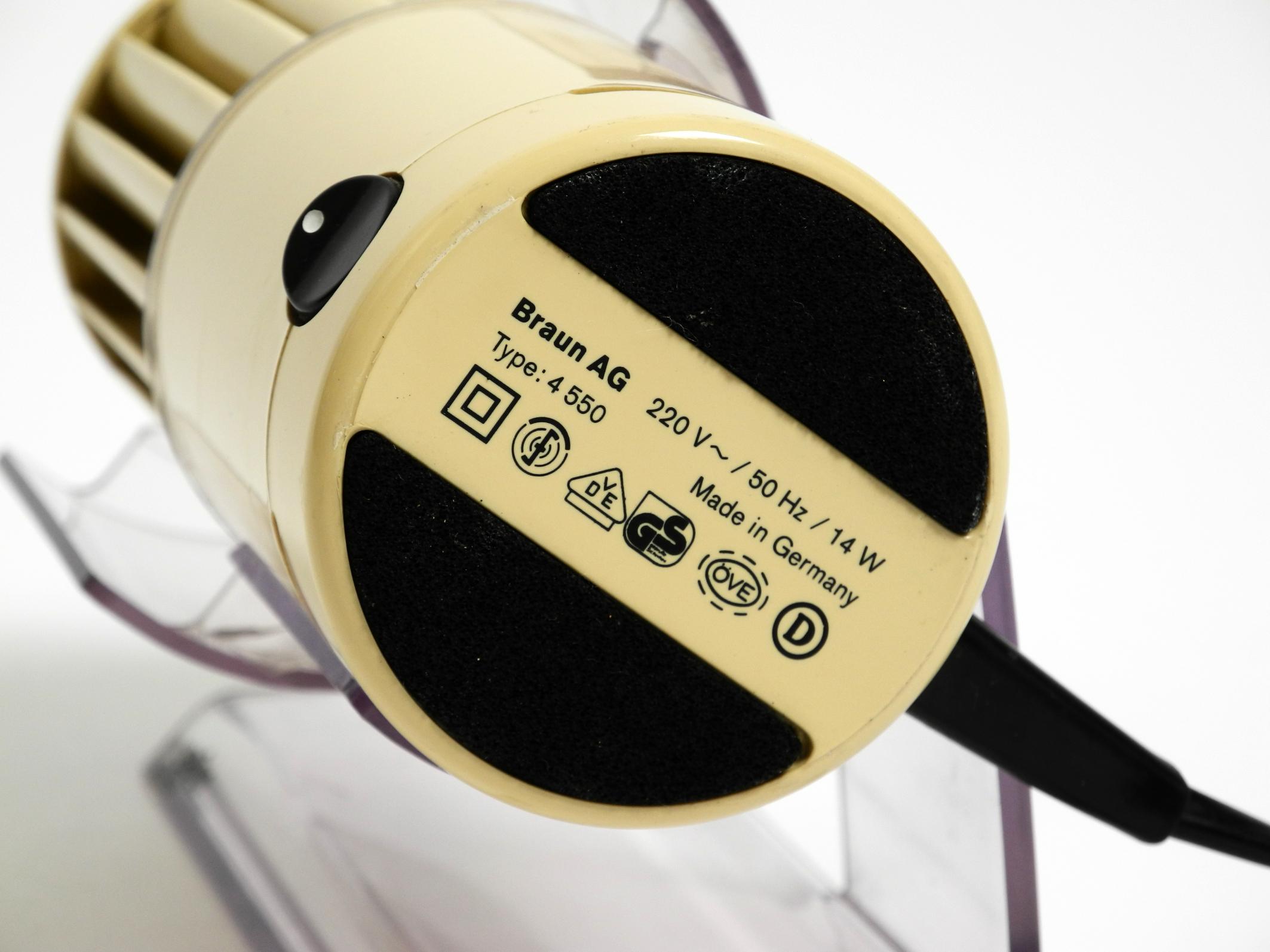 Original BRAUN Tischventilator HL-70 Typ 4 550  in Beige aus den 70er Jahren im Angebot 2