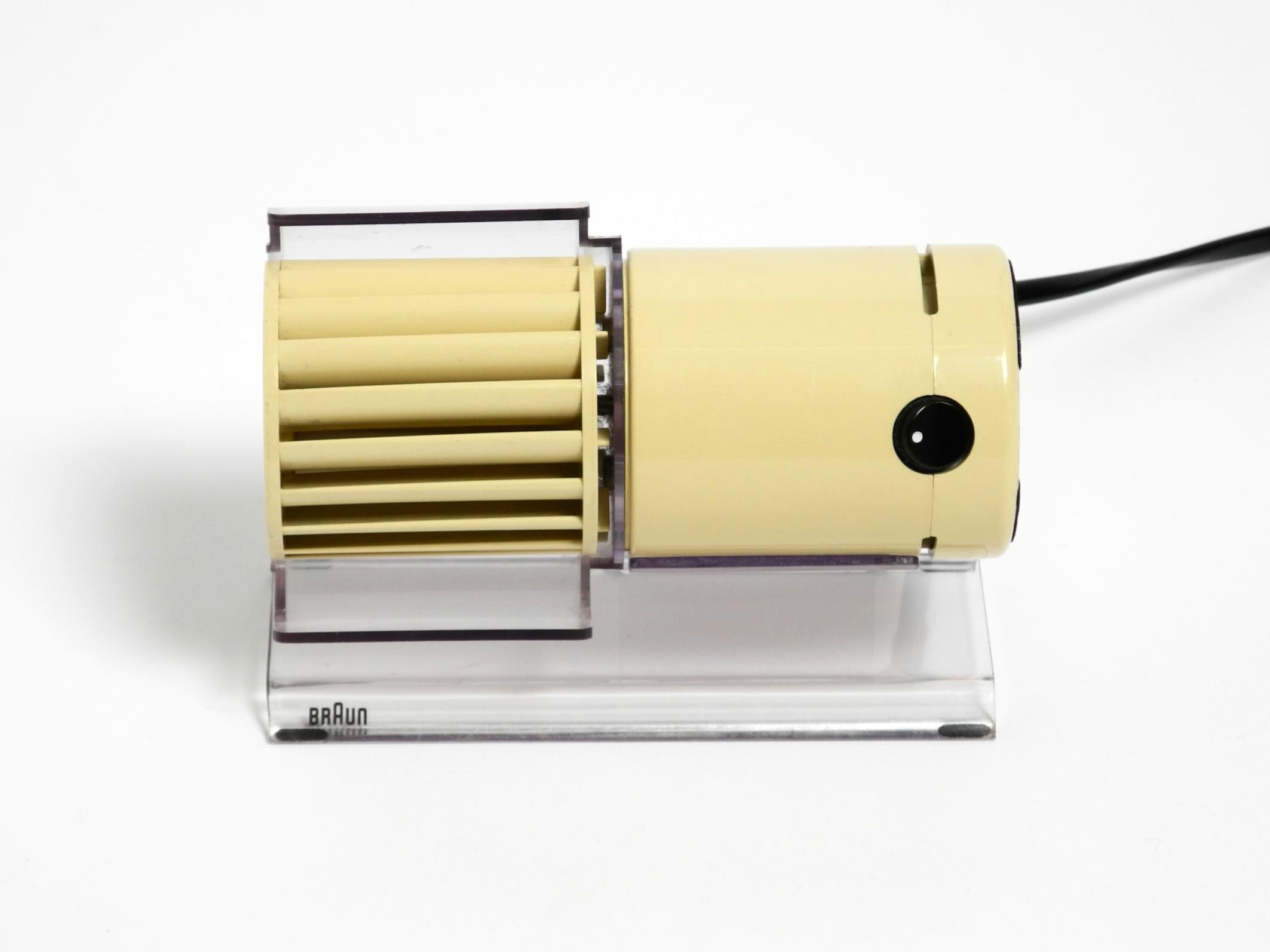 Original BRAUN Tischventilator HL-70 Typ 4 550  in Beige aus den 70er Jahren im Angebot 8
