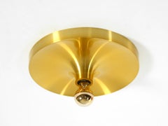 Lampada da soffitto o da parete originale Teka Space Age in alluminio, finitura ottone anodizzato