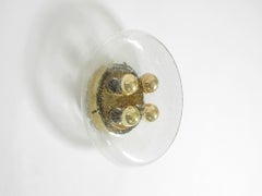 Large original 1970s Limburg "Mushroom" ceiling or wall lamp with four sockets