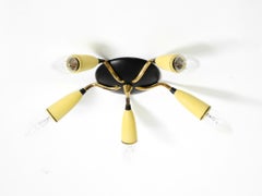 Very beautiful 5-arm Mid-Century Modern Sputnik ceiling lamp