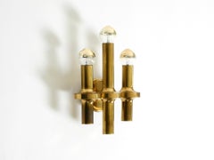 Beautiful original 1960s brass wall lamp by Gaetano Sciolari for Staff Leuchten