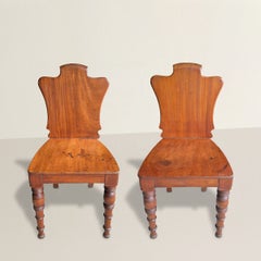 Paire de chaises de salon de style géorgien du XIXe siècle