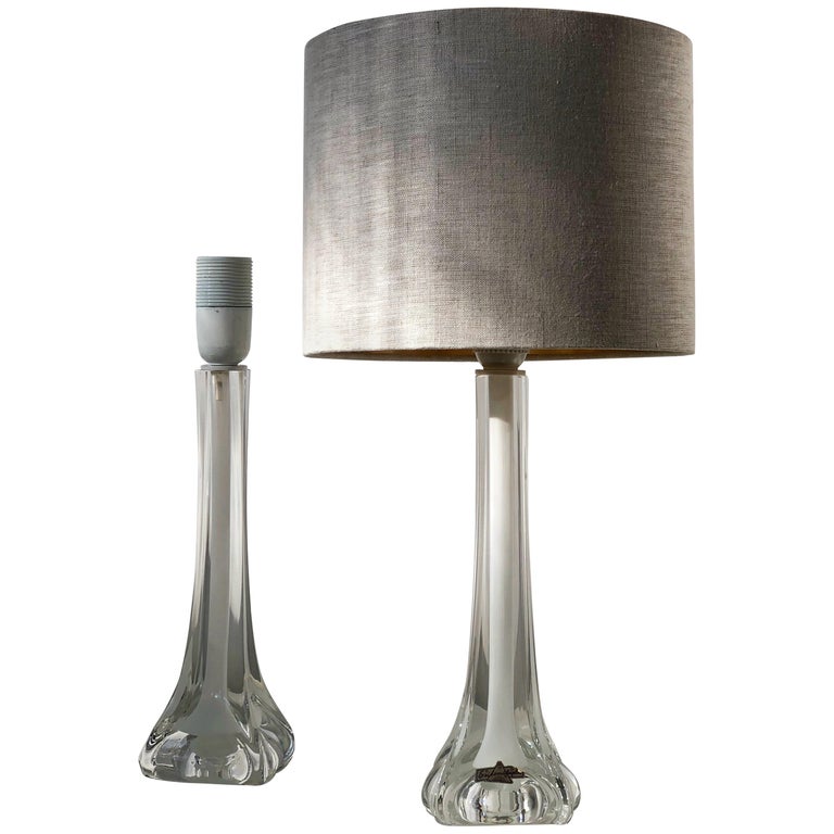 Set of Mid-Century Modern Flygsfors Table Lamps in White by Paul Kedelv In Excellent Condition For Sale In Stockholm, SE