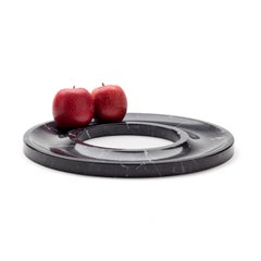 Marble tray, Marquina black Minimalist Tray, Marblelous Ring Tray by Aparentment