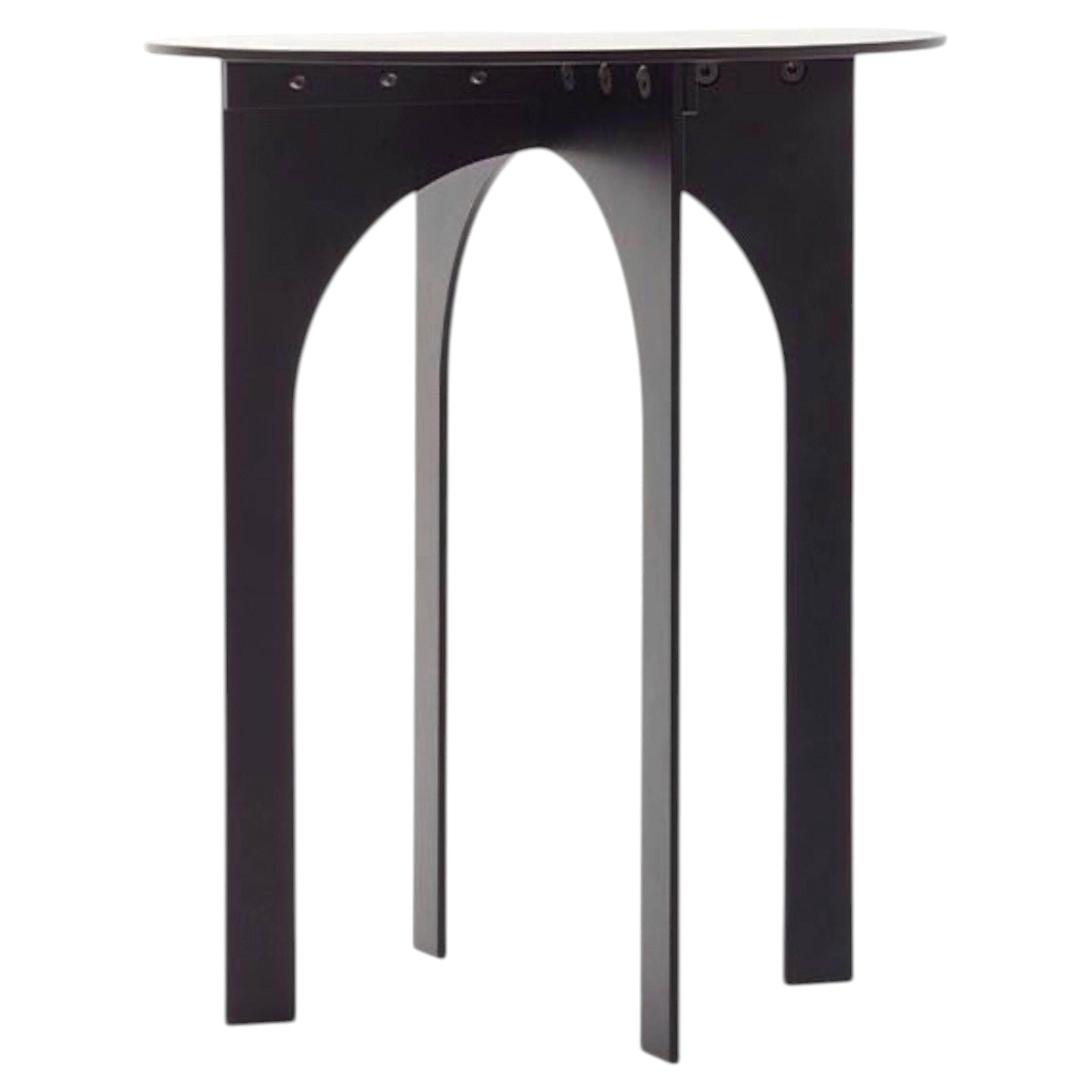 “Minus Side Table” Heavy Metal Collection Iron Side Table by Aparentment