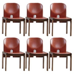 Afra & Tobia Scarpa "121" Dining Chairs for Cassina, 1965, Set of 6