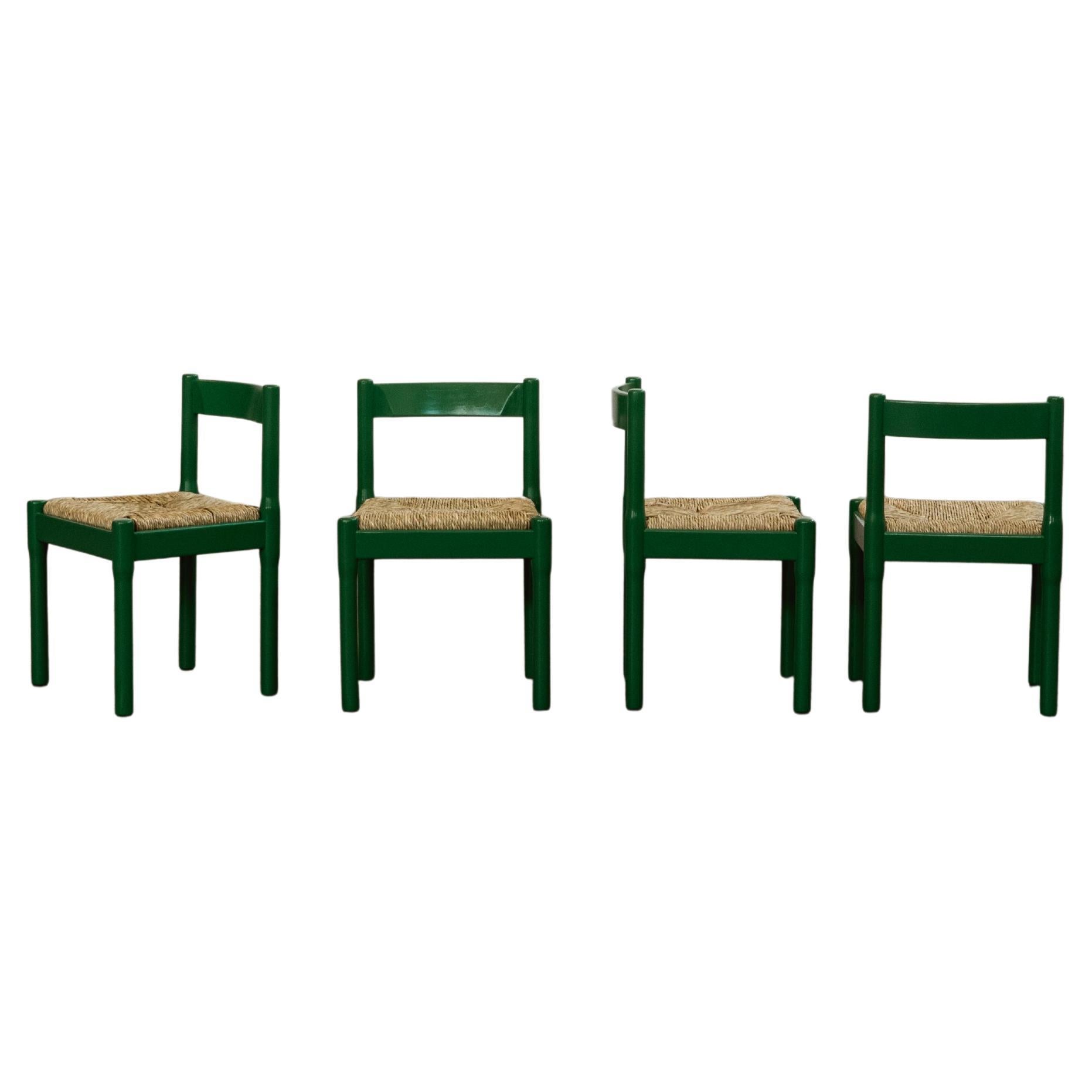 Vico Magistretti "Carimate" Dining Chairs for Cassina, 1960, Set of 4