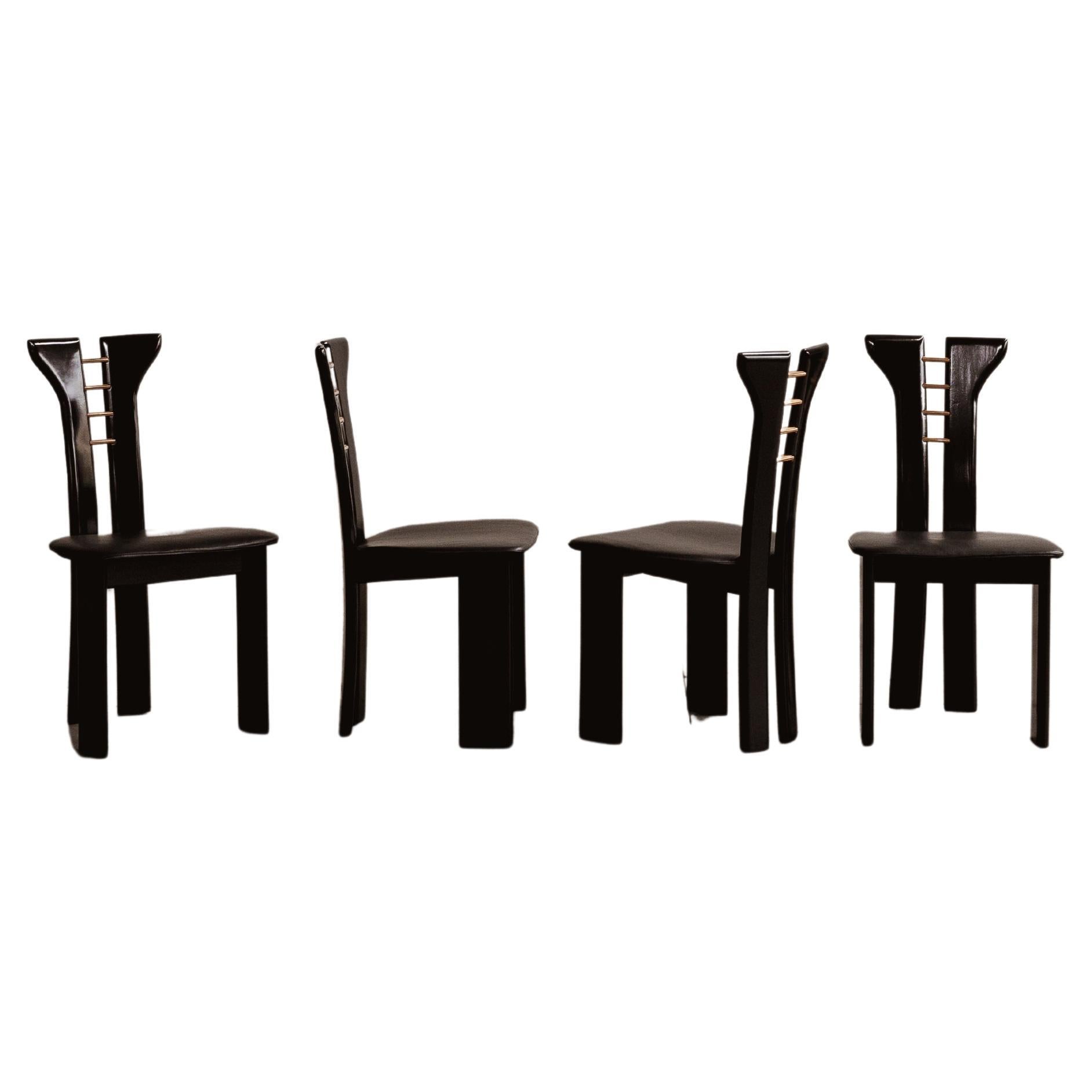 Esszimmerstühle von Pierre Cardin für Roche Bobois, 4er-Set, 1970