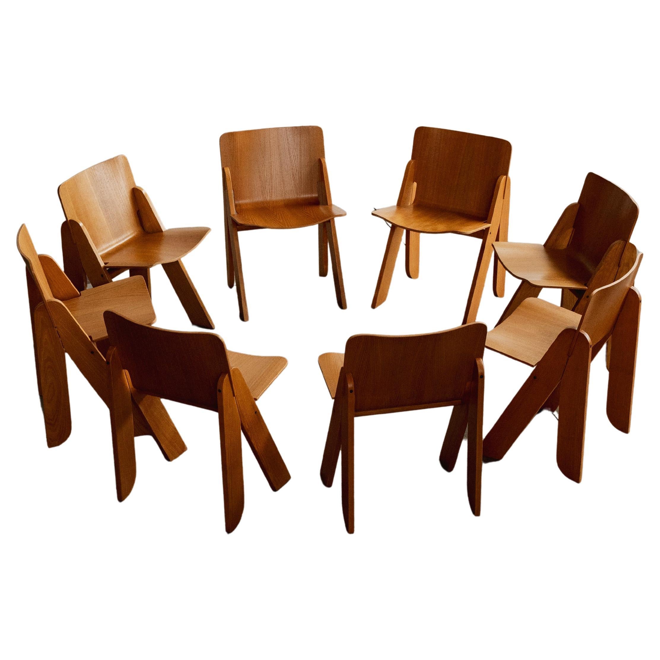 Gigi Sabadin “Peota” Dining Chairs, 1971, Set of 8