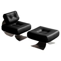 Oscar Niemeyer “Alta” Lounge Set for Mobilier International, 1971