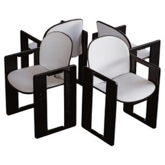 Sedie da pranzo "Dialogo" di Afra & Tobia Scarpa per B&B Italia, 1973, set di 4 pezzi
