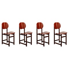 Chaises de salle à manger New Harmony d'Afra & Tobia Scarpa pour Maxalto, 1987, lot de 4