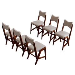 Giuseppe Scapinelli Dining Chairs for Fábrica de Móveis Giesse, 1950, Set of 6