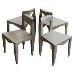 Chaises de salle à manger "Libertà" Afra & Tobia Scarpa pour Meritalia, 1989, lot de 4