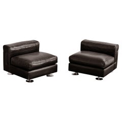 Valeria Borsani & Alfredo Bonetti "D120" Easy Chairs for Tecno, 1966, Set of 2