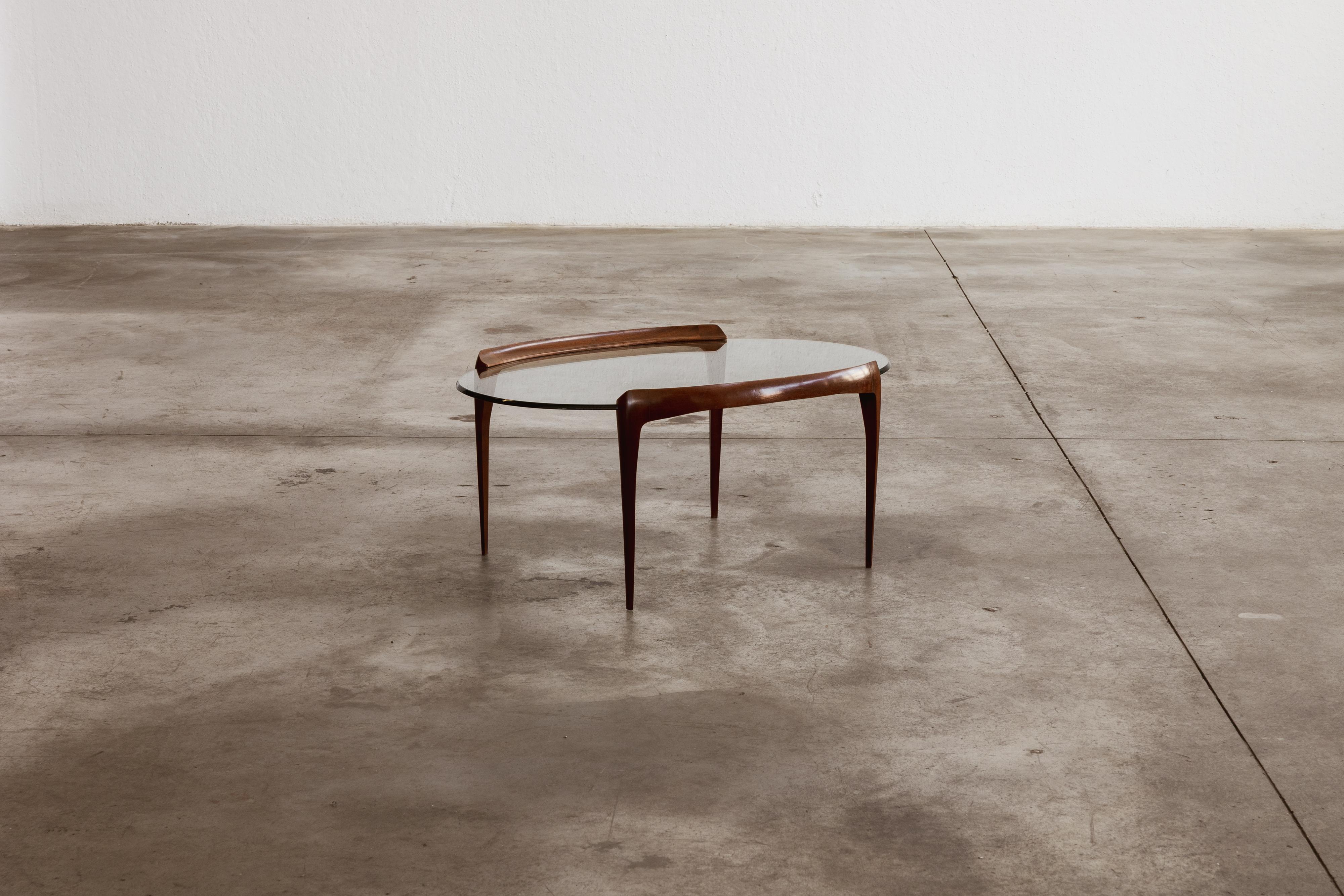 Verre Table basse de Gio Ponti pour Fontana Arte, 1952 en vente
