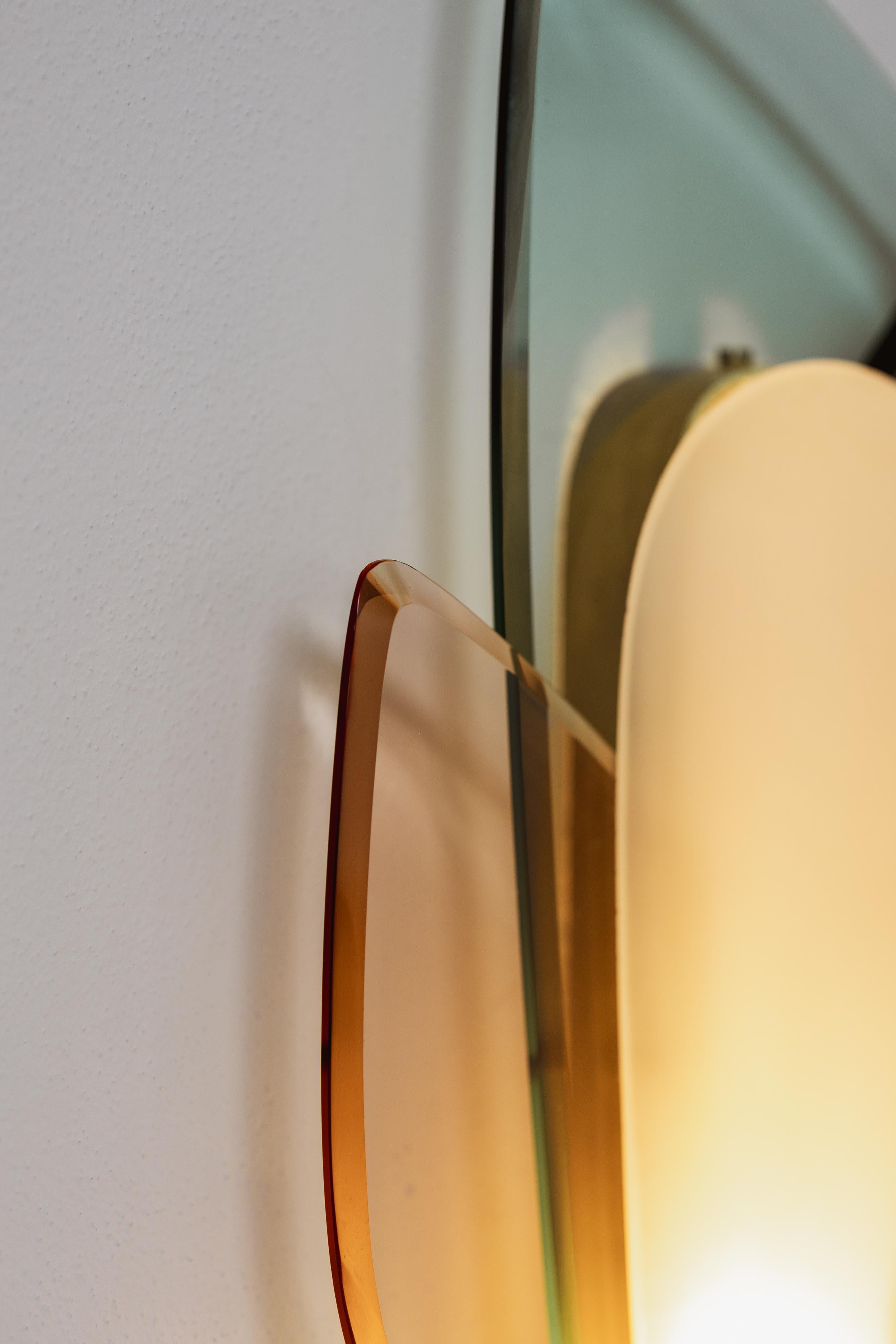 Ottone Lampade Max Ingrand per Fontana Arte, 1955, Set di 2 in vendita