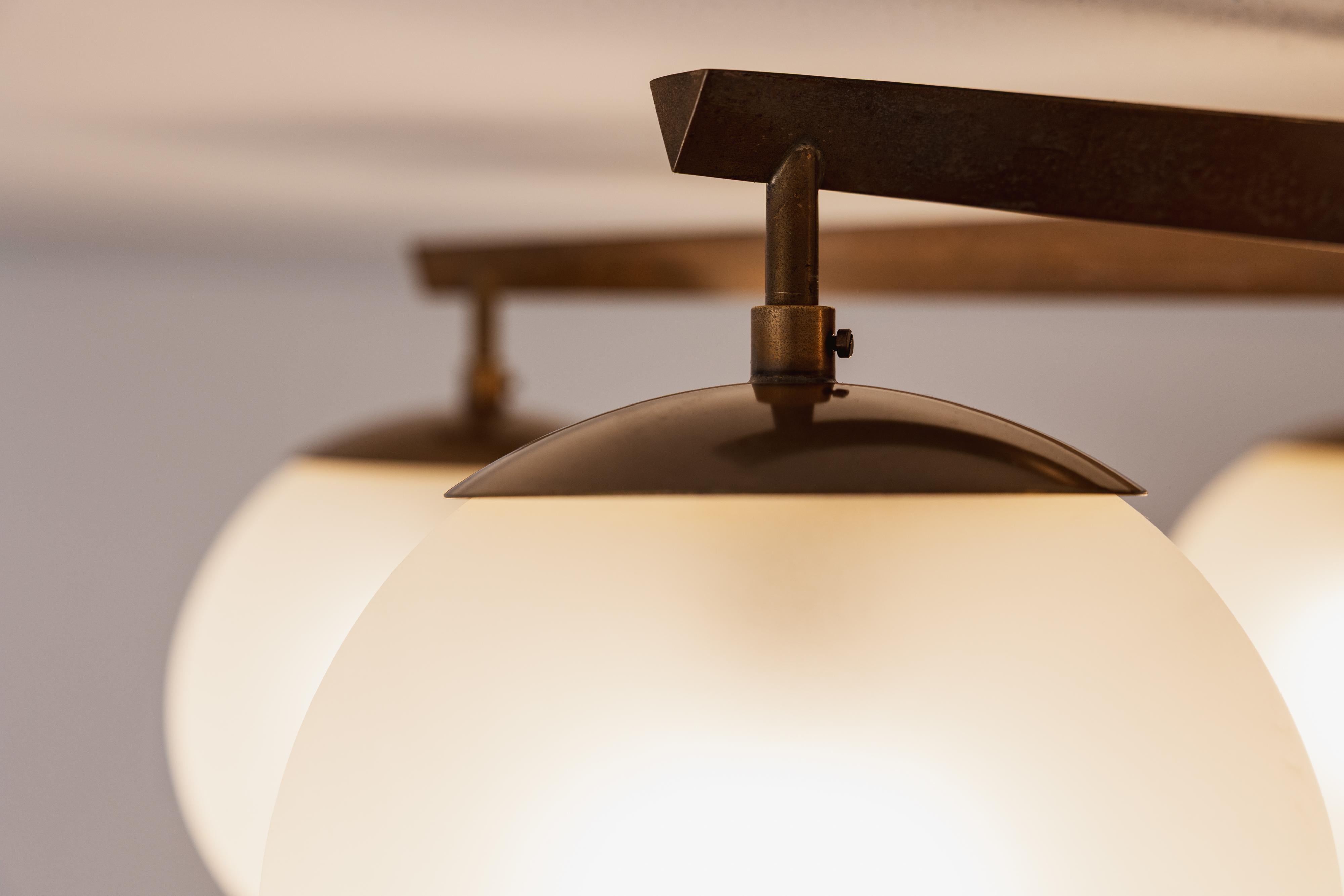 Angelo Lelii “Stella a 4” Ceiling Lamp for Arredoluce, 1959 In Good Condition For Sale In Lonigo, Veneto