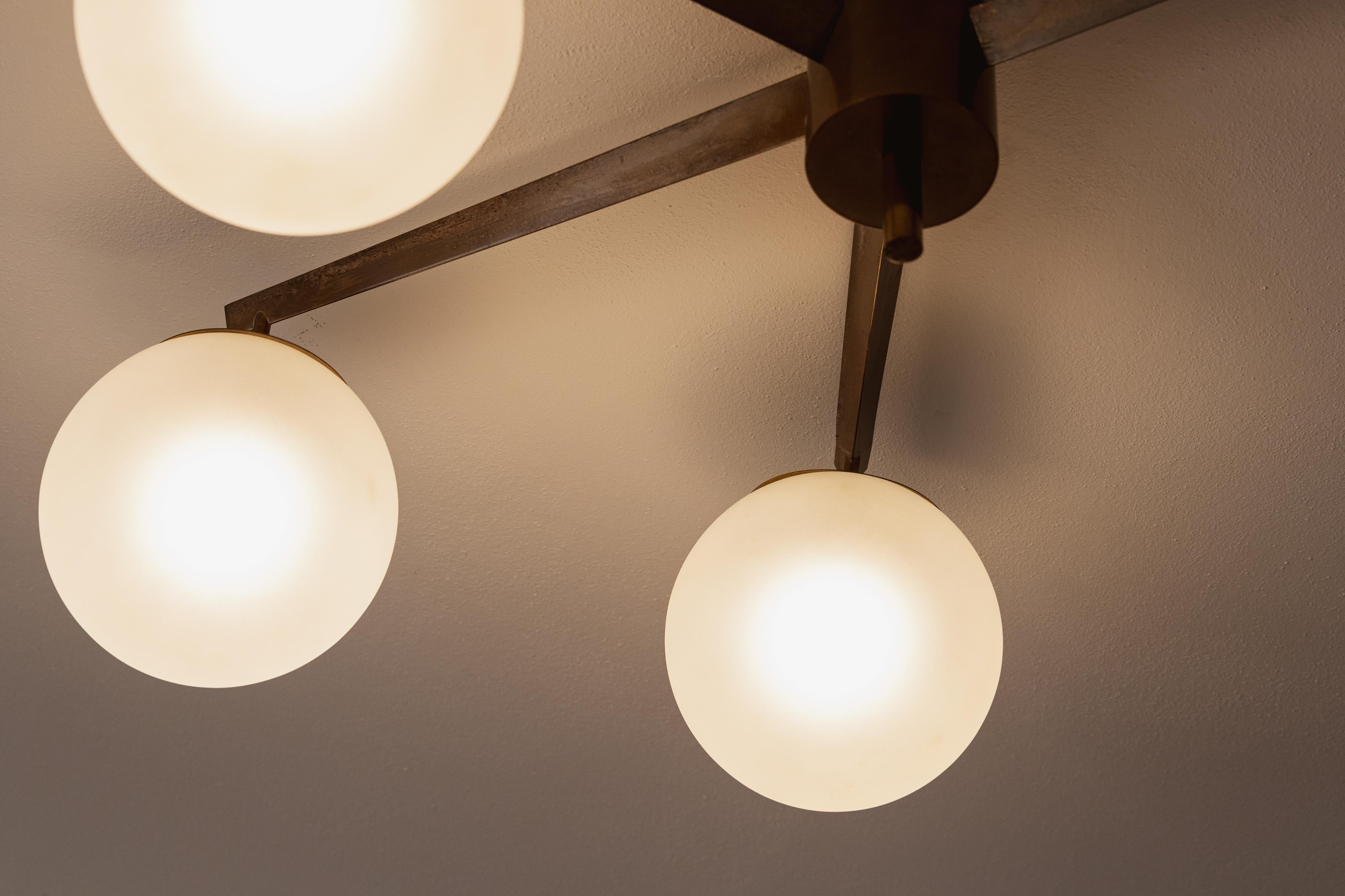 Angelo Lelii “Stella a 4” Ceiling Lamp for Arredoluce, 1959 For Sale 3