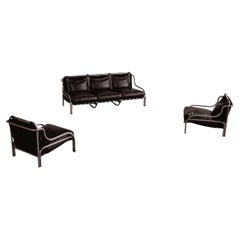 Set da salotto “Stringa” di Gae Aulenti per Poltronova, 1962, set da 3 pezzi