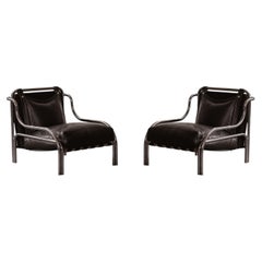 Gae Aulenti “Stringa” Armchairs for Poltronova, 1962, Set of 2