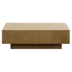Postmodern Shagreen Coffee Table, France, 1980s