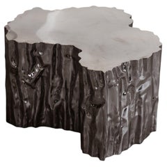 Freeform Sculptural Table in Chromed Metal, France, 1990s