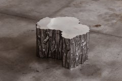 Freeform Sculptural Table in Chromed Metal, France, 1990s
