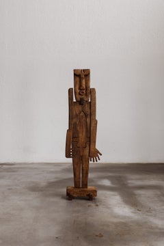 Rituelle figürliche Holzskulptur, Italien, 1990er Jahre