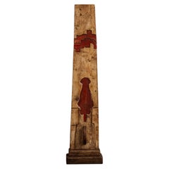 Minimalistische Holzskulptur, Italien, 1990er Jahre