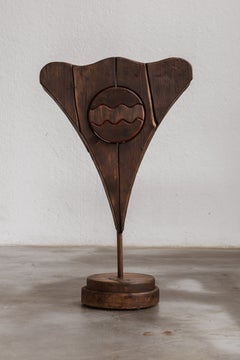 Surrealist Abstract Wooden Sculpture, Italy, 1970s