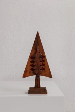 Sculpture abstraite en bois de style organique, Italie, années 1970