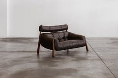 Percival Lafer "MP-81" Sofa, Dark Brown Leather, 1972