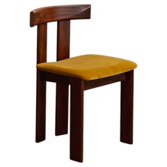 Luigi Vaghi Dining Chair for Former, Amber Velvet, 1968