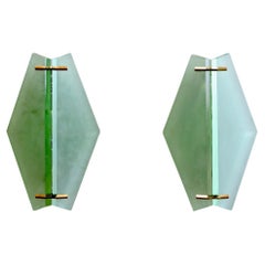Max Ingrand per Fontana Arte Grande Coppia di appliques mod. 1943