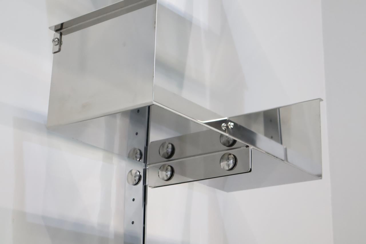Pair of Modular Wall-Mounted Shelving System by Vittorio Introini for Saporiti For Sale 2