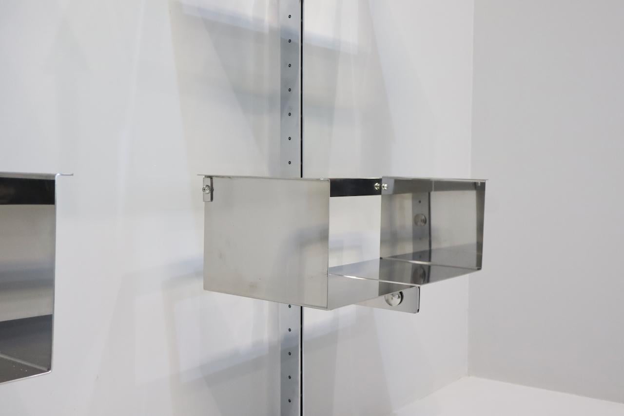 Pair of Modular Wall-Mounted Shelving System by Vittorio Introini for Saporiti For Sale 3