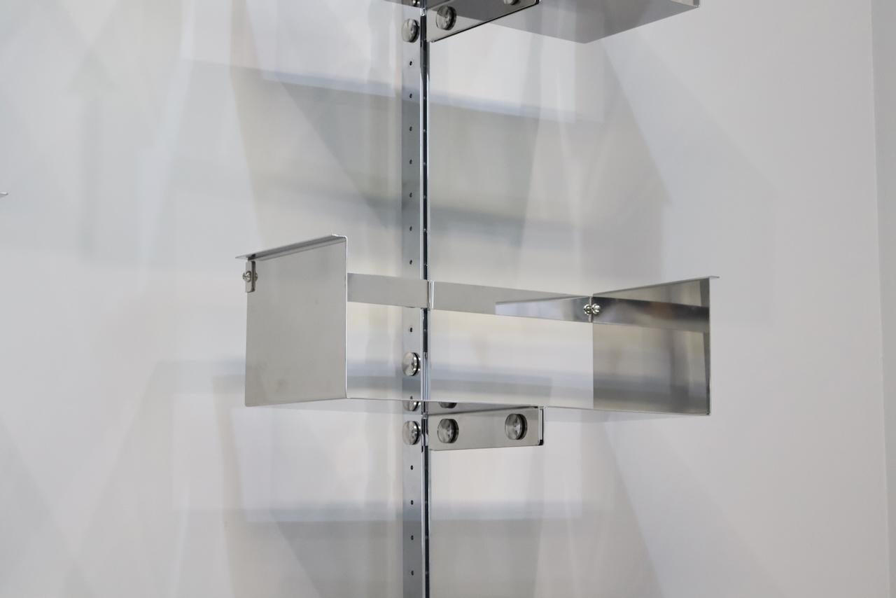 Pair of Modular Wall-Mounted Shelving System by Vittorio Introini for Saporiti For Sale 9