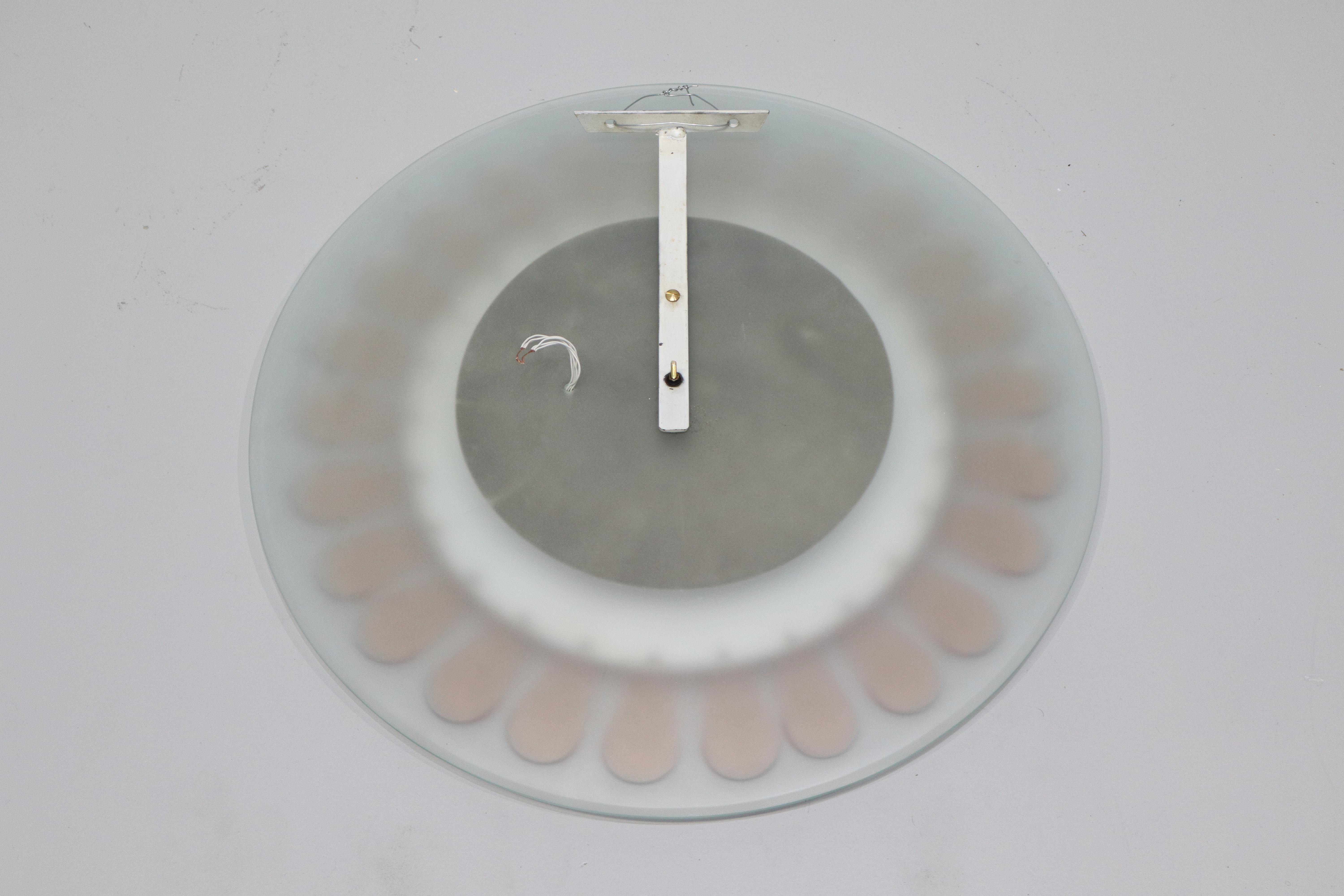 Coppia di Specchi a forma di fiore di Max Ingrand per Fontana Arte Italia 1964 in vendita 10