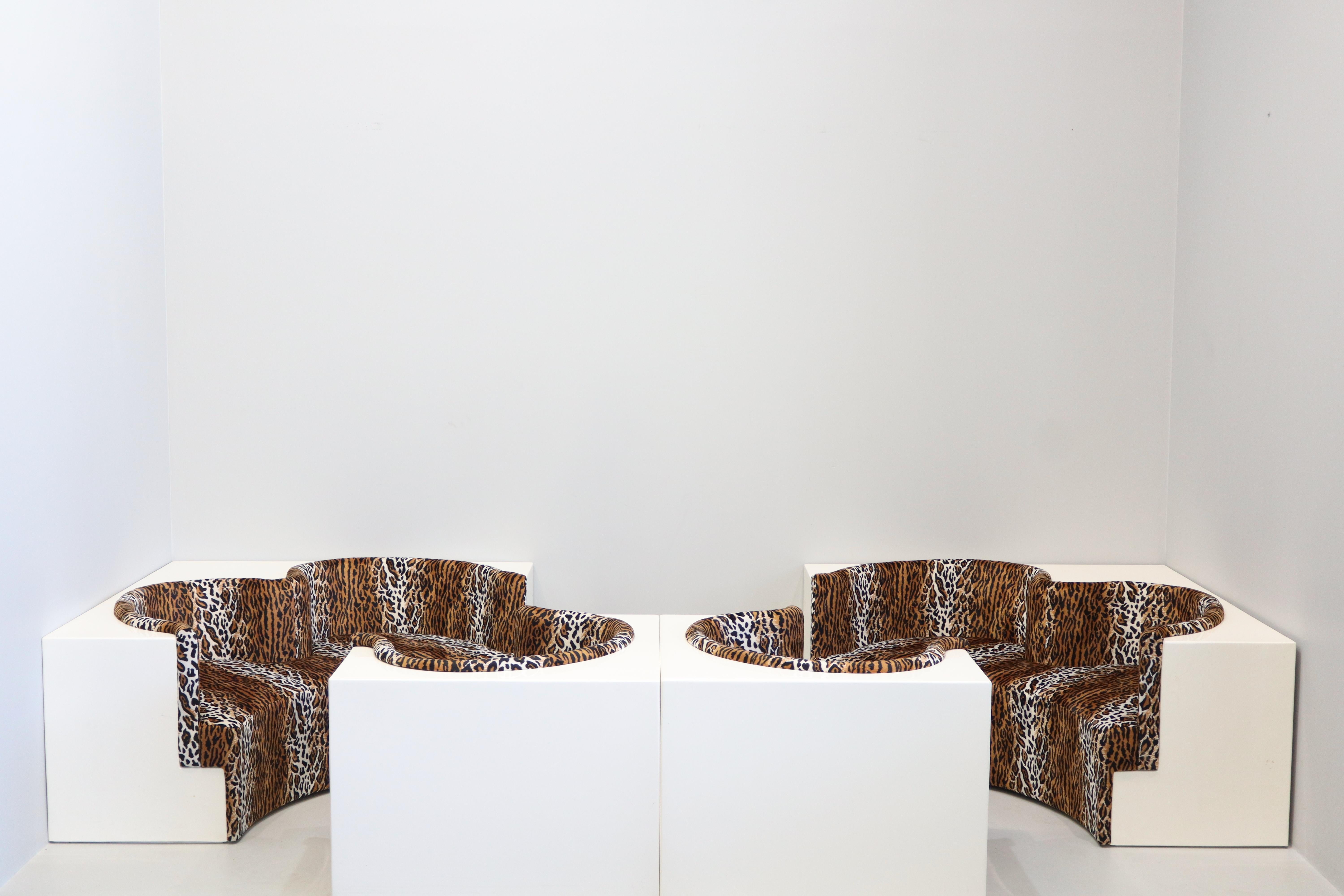 Sehr seltenes Safari Lounge Sofa, Archizoom Associati 1968 im Angebot 4