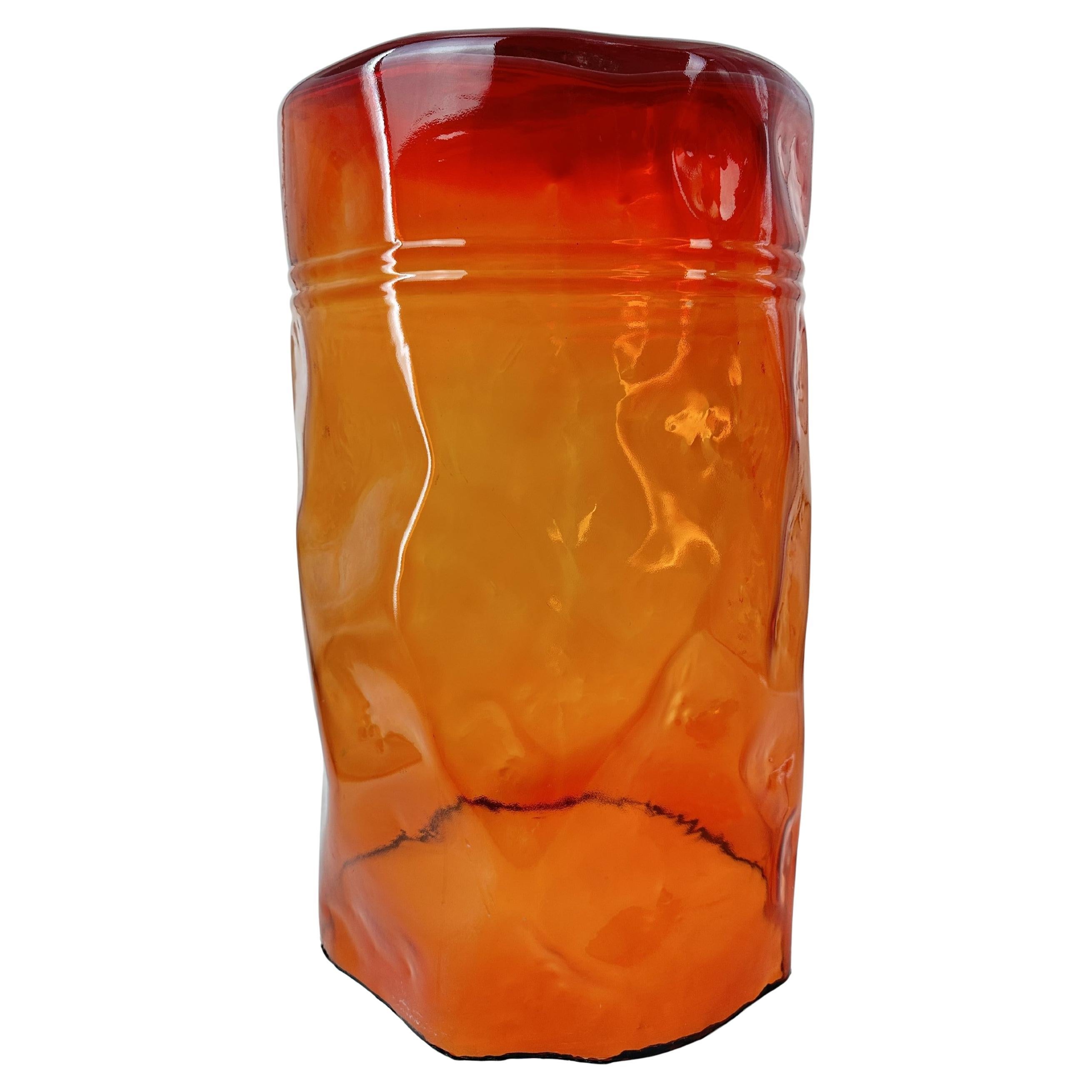 Tabouret contemporain éclectique en verre de Murano