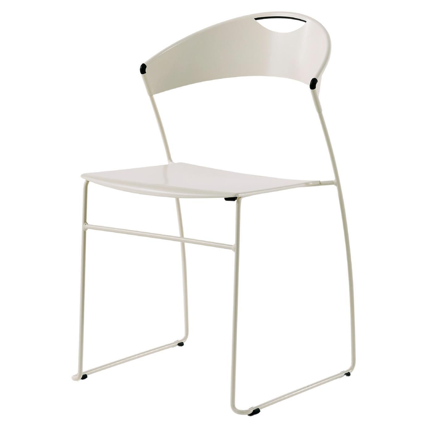 Baleri Italia Silla apilable Juliette de acero by Hannes Wettstein
