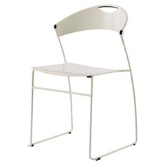 Baleri Italia Silla apilable Juliette de acero by Hannes Wettstein