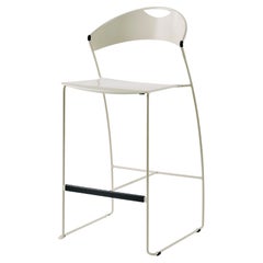Baleri Italia Juliette Kitchen Stool in Steel by Hannes Wettstein