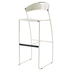 Baleri Italia Juliette Bar Stool in Steel by Hannes Wettstein