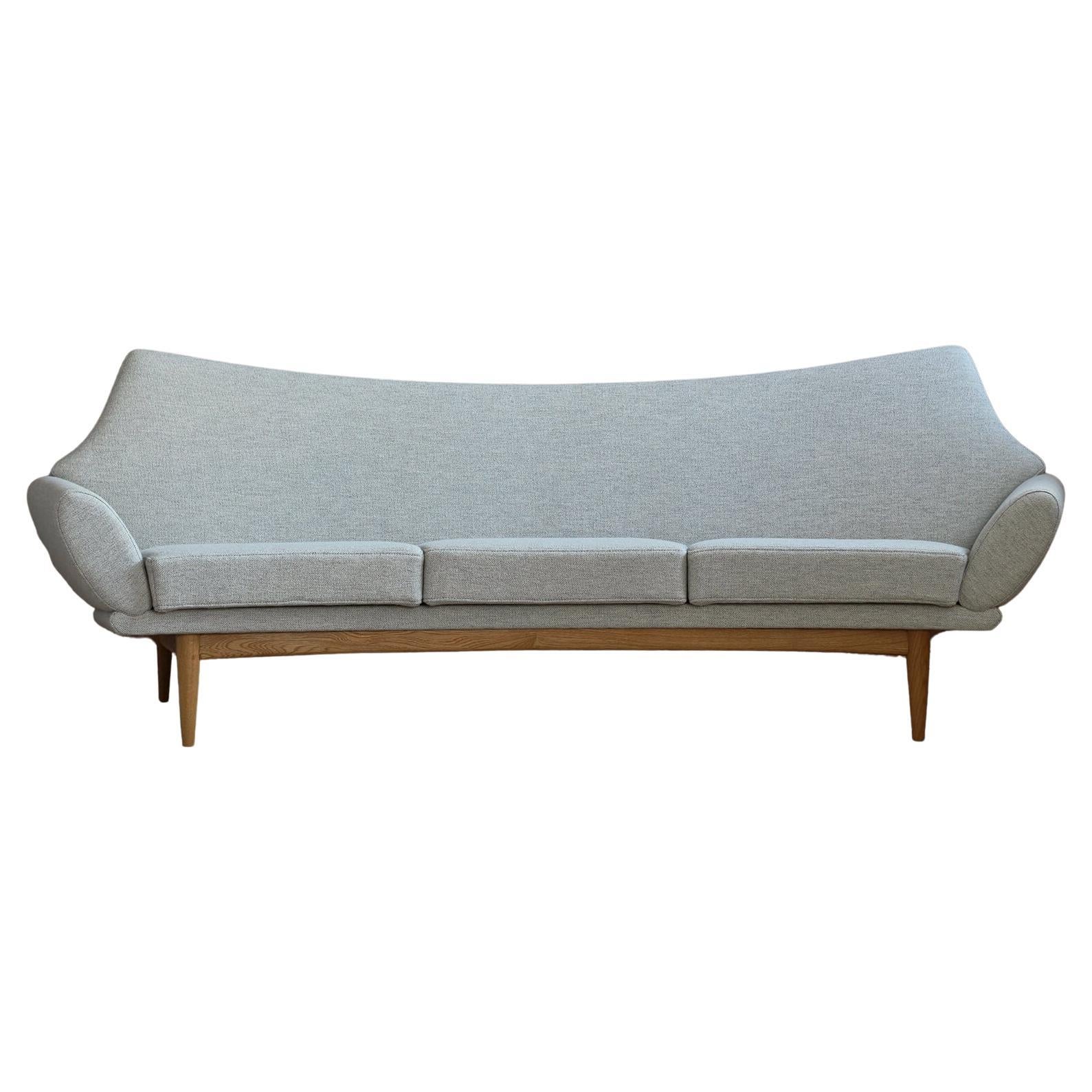 Johannes Andersen Sofa for AB Trensums Reupholstered in Kvadrat Fabric, 1950s
