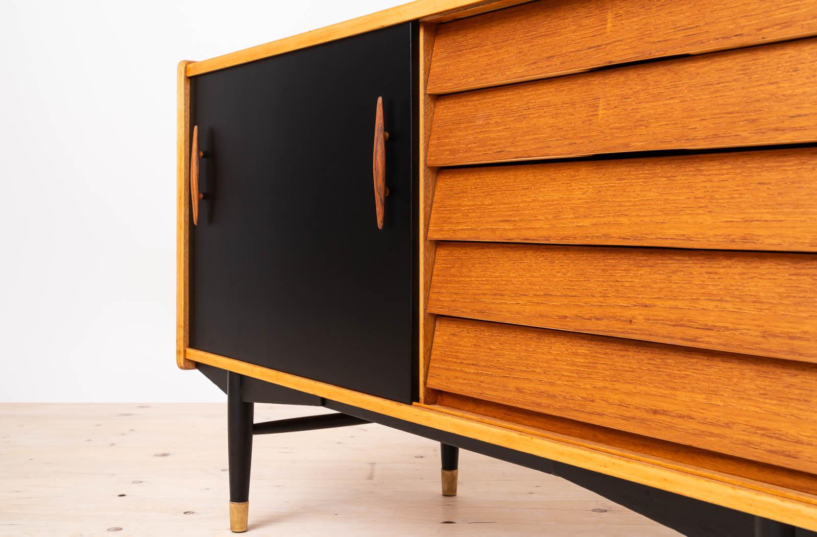 Oiled Vintage Teakwood Sideboard by Nils Jonsson for Hugo Troeds, Scandinavian Modern For Sale